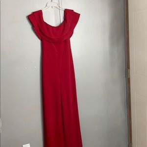 Red fashion nova jumpsuit
